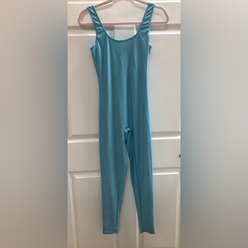 Speerise Ladies Spandex Nylon Tank Unitard turquoise NWT size S